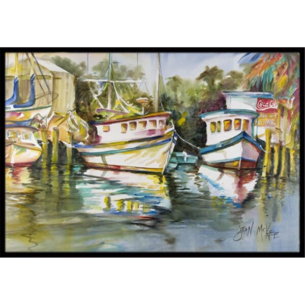 Carolines Treasures Fish Market Indoor and Outdoor Mat- 18 x 27 in. JMK1047MAT - main